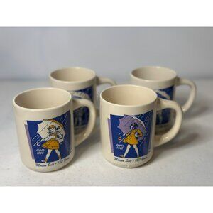 VTG Morton Salt Advertising 1848 Coffee Mug Cup Morton Salt 150 Years Lot of 4